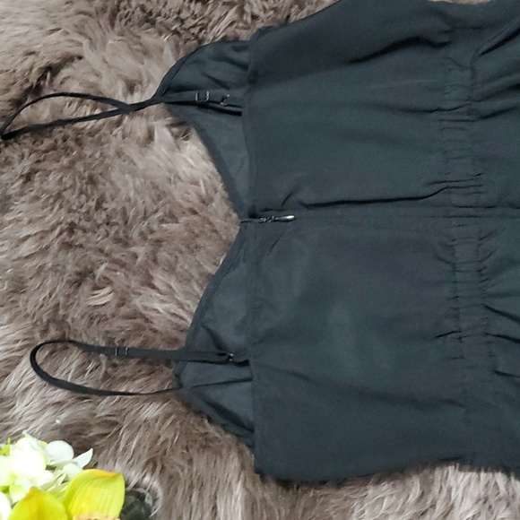 J. Crew Black Spaghetti Strap Sleeveless Fit and Flare Pocket Sundress - Picture 7 of 7